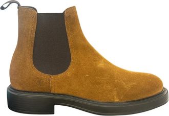 Fabi Chelsea Boot in Velour - Heren - Chelseaboots - Bruin - 43 EU - Leer - Schoenen