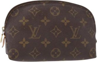 Louis Vuitton Pre-owned Clutches, female, Brown, Size: ONE SIZE Pre-owned Canvas Pouches