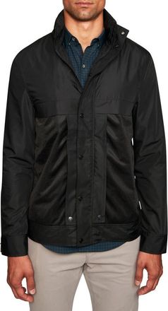 W.R.K Solid Water Resistant Mesh Hooded Jacket in Black at Nordstrom, Size X-Large