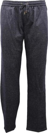 Sun 68 Sweatpants, male, Gray, L, Checked grey cotton/wool trousers