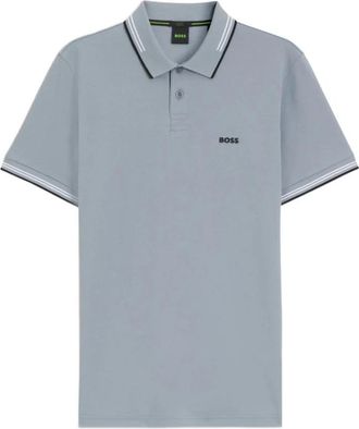 HUGO BOSS Paul Polo - Heren - Polos - Grijs - M - Katoen - Tops