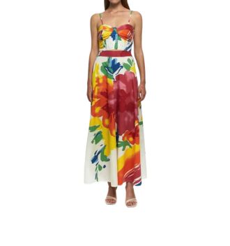 S/W/F Corset Crop Top In Pretty Restless