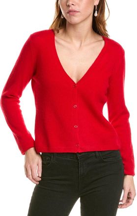 Sofiacashmere Modern V-Neck Cashmere Cardigan