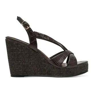 Tamaris Tamaris, Wedges, female, Brown, Size: 10 US Wedge Sandals