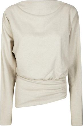 Andamane Stijlvolle TOP voor een trendy look - Dames - Ronde hals truien - Beige - XL - Truien & Vesten