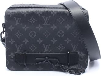 Louis Vuitton Gray Monogram Eclipse Coated Canvas Leather Handbag Shoulder Bag (Pre-Owned)