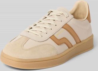 GANT Sneaker aus echtem Leder Modell Cuzima in Beige, Gr&ouml;&szlig;e 36