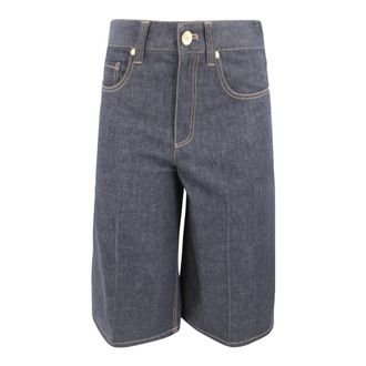 Brunello Cucinelli Mujer, Pantalones cortos, Azul, Talla: 2XS