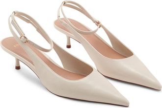 Mango Ankle Strap Pump in Beige at Nordstrom, Size 8.5Us