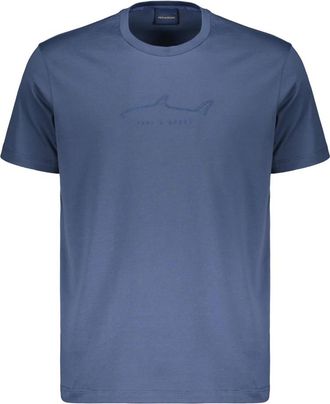 Paul & Shark Zacht Katoen Comfort T-shirt - Heren - T-shirts - Blauw - XL - Katoen - Tops