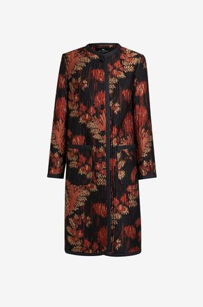 Etro Mantel aus gebl&uuml;mtem Jacquard mit Lurex