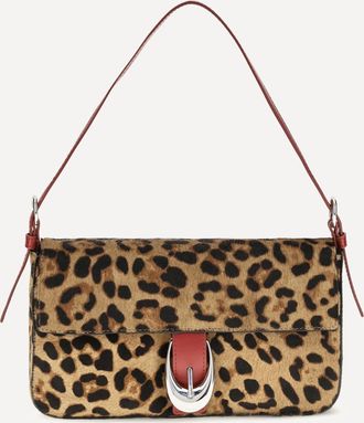 Staud Leopard Harlow Shoulder Bag Female UNI