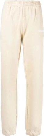 Jacquemus Logo Trainingsbroeken Licht Beige Joggers - Heren - Sweatpants - Beige - XL - Katoen - Broeken