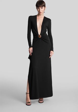CHRISTOPHER ESBER Long Dress In Black Polyester