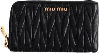 Miu Miu Pre-owned Wallets, female, Black, Size: ONE SIZE Pre-owned Wallet