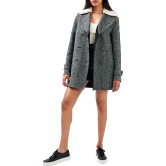 Belle & Bloom Liberty Collar Wool Blend Coat in Charcoal at Nordstrom, Size X-Small Au