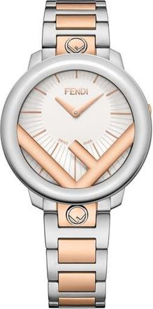Fendi Silver Dial Two-Tone Bracelet Watch, 36mm in Two Tone at Nordstrom Rack