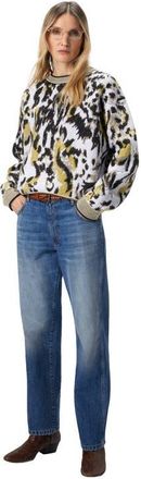 Missoni Boxy Crew Neck Sweater With Animalier Pattern in Multicoloured at Nordstrom, Size 40 It