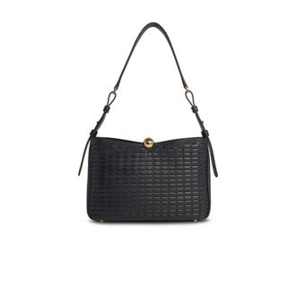 Furla sfera Soft Medium Black Leather Crossbody Bag
