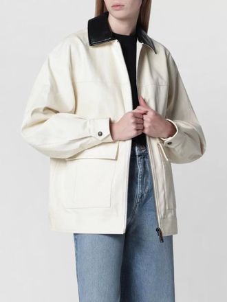 Anine Bing tailored jacket long sleeves contrast collar
