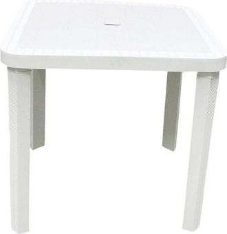 Trade Shop Trade Shop - Cuadrato Cuadro De Bianco 80x80cm En Espacio Externo Plastico Arred 008007