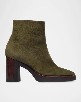 Bernardo 95mm Nara Leather Ankle Boots