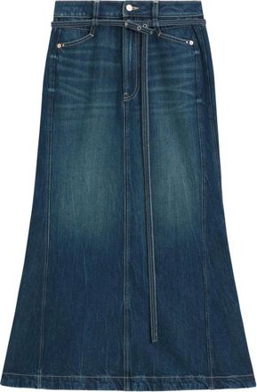 HUGO BOSS Dames, Rokken, Blauw, Maat: W26 Katoen