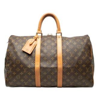 Louis Vuitton Pre-owned Weekend Bags, female, Brown, Size: ONE SIZE Pre-owned Keepall 45