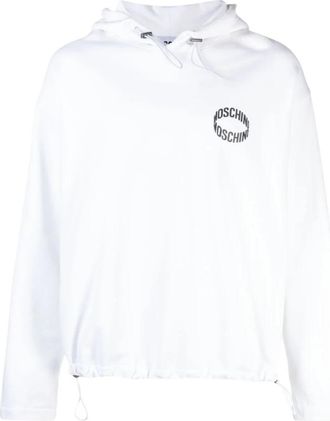 Moschino Hoodies - Heren - Hoodies - Wit - XL - Katoen - Hoodies & sweatvesten