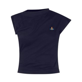 Vivienne Westwood Hebo Top - Dames - Tops - Blauw - Maat: L Katoen