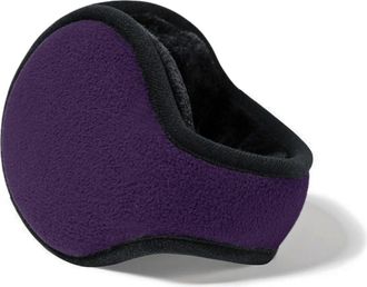 Generic Ear Warmers for Men & Women Classic Polar Fleece Unisex Winter Warm Earmuffs Foldable Ear Muffs for Outdoor Activities (Dark Purple)