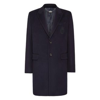 Billionaire Boys Club Jassen, Heren, Blauw, L, Wol, Cashmere Jas Lange