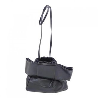 Jil Sander Pre-owned Bucket Bags, female, Black, Size: ONE SIZE Pre-owned Leather Shoulder Bag