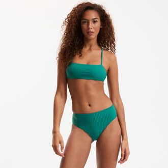 La Redoute Collections Bikinislip in plat ribtricot, Signature HELENA