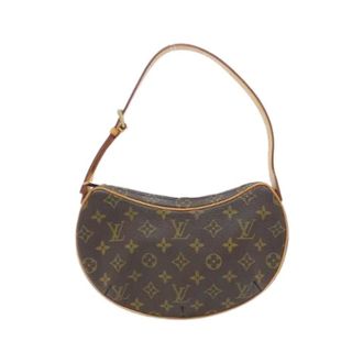 Louis Vuitton Pre-owned Monogram Pochette Croissant Schoudertas - Dames - Pre-owned - Bruin - Maat: ONE Size