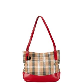 Burberry Pre-owned Tote Bags, female, Multicolor, Size: ONE SIZE Pre-owned Canvas shoulder-bags