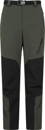Mountain Warehouse Winter Forest Fleece Lined Mens Trousers - Regular Length Green Mens W42
