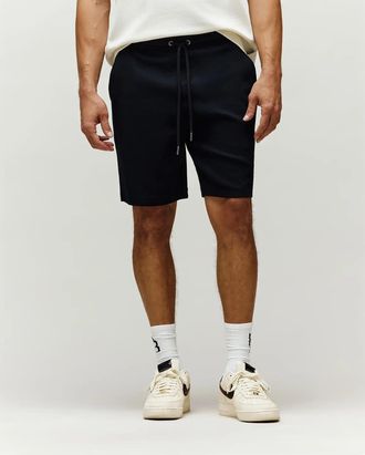 Psycho Bunny Mens Maxton Waffle Sweatshort 001 BLACK / XXXL