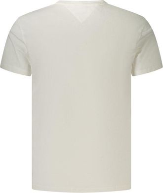 Tommy Hilfiger Logo-Embroidered Cotton T-Shirt - White