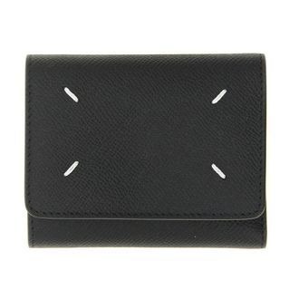 Maison Margiela Four Stitches Leder Kaarthouder - unisex - Accessoires - Zwart - Maat: ONE Size Leer