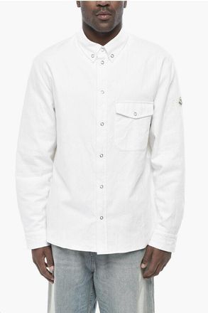 Moncler FRGMT HIROSHI FUJIWARA 7 Cotton Overshirt Button-Down with S size 52