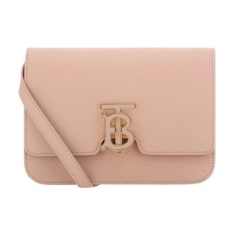 Burberry Cross Body Bags, female, Pink, Size: ONE SIZE Small TB Crossbody Bag