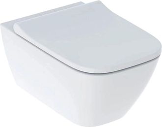 Keramag Keramag - Geberit Smyle Square Set Wc Suspendido, Forma Cerrada, Sin Borde