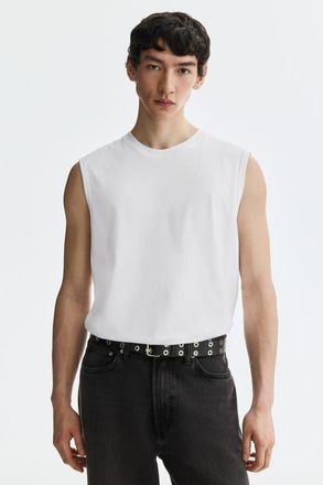 H&M Coolmax regular fit tank top in White at Nordstrom, Size Xx-Large
