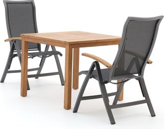 Bellagio la vita attrattiva Bellagio Lugo/Liverpool 90cm dining tuinset 3-delig verstelbaar