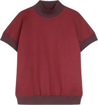 Dries Van Noten Felpa a collo alto - Rosso