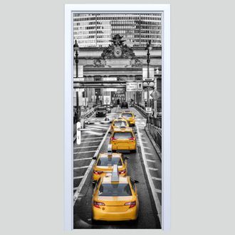 OEM Pegatina De Tela Para Puerta De Taxi Amarillo 272pd