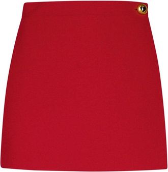 Moschino Burgundy Polyester Blend Shorts
