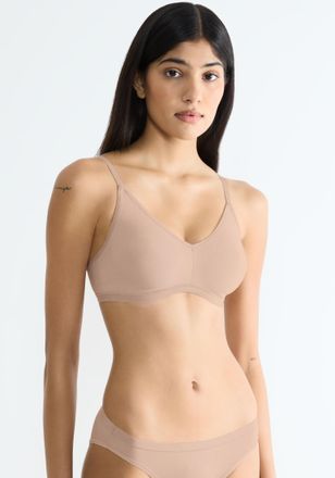 sloggi Soft-BH SLOGGI GO Daily Cotton, Damen, Gr. XL, N-Gr, beige (new beige), Single Jersey, Obermaterial: 82% Baumwolle, 18% Elasthan, unifarben, Basic, BH