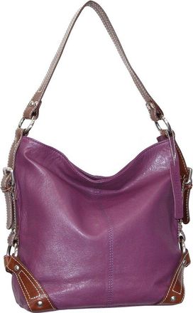 Nino Bossi Moda Milano Hobo Genuine Leather Bucket Bag
